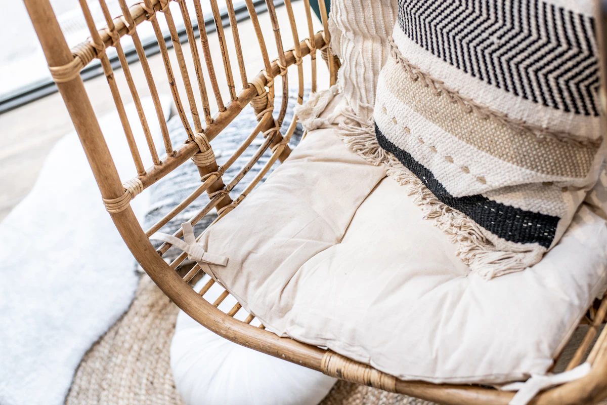Ambiance bohème, fibres naturelles