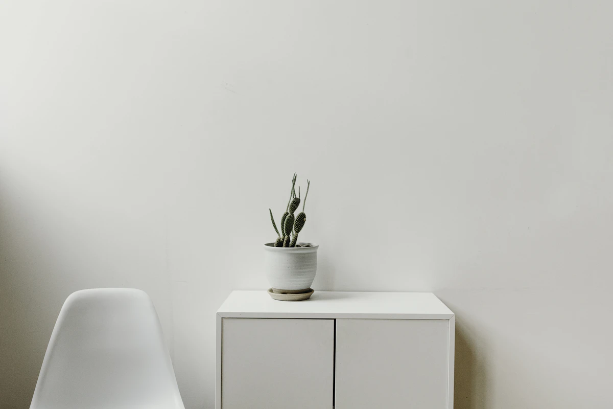 Ambiance minimaliste, palette crème