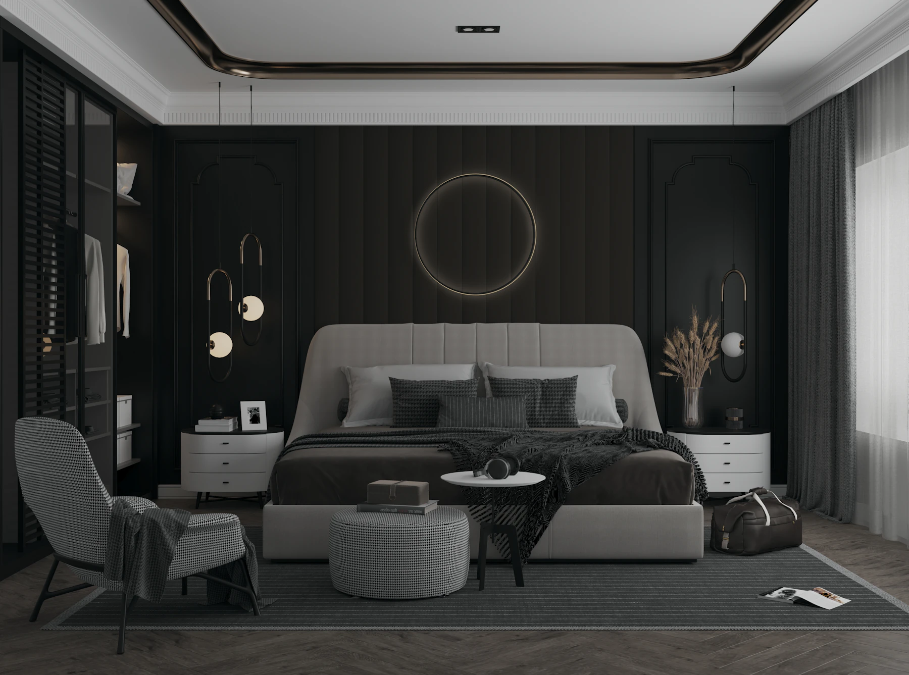 Chambre cocon aux tons doux